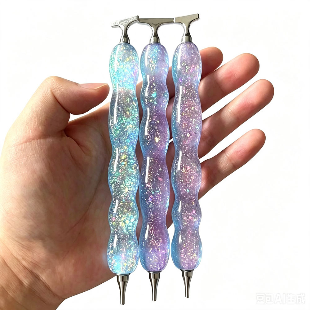 Embroidery Tools - New Pink Blue Shiny Diamond Painting