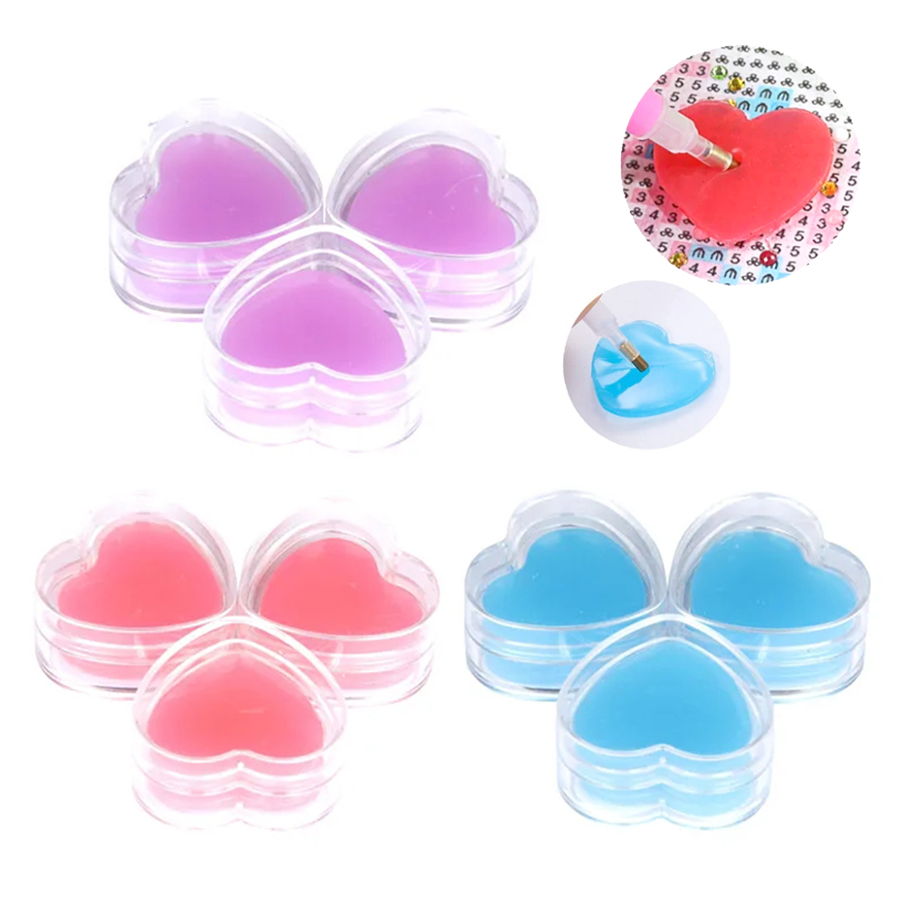 3/6pcs Heart-Shape Diamond Pai - Embroidery Painting recension och pris