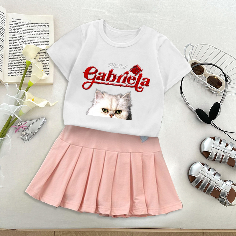 Fashion K POP K-KATSEYE T-shir - Embroidery Dress recension och pris