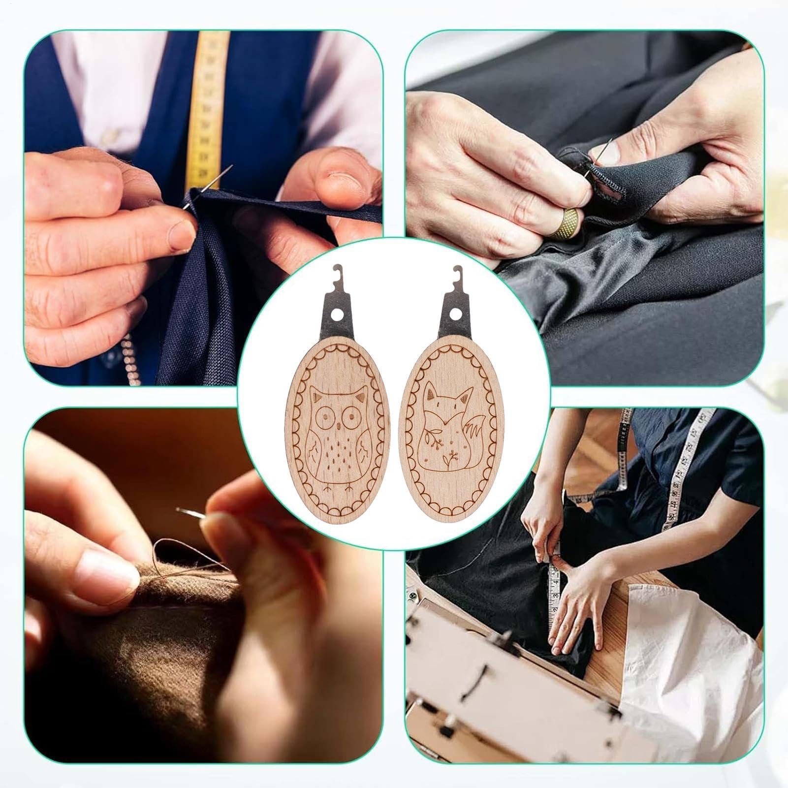 2pcs/set Needle Threaders Easy - Embroidery Converter recension och pris