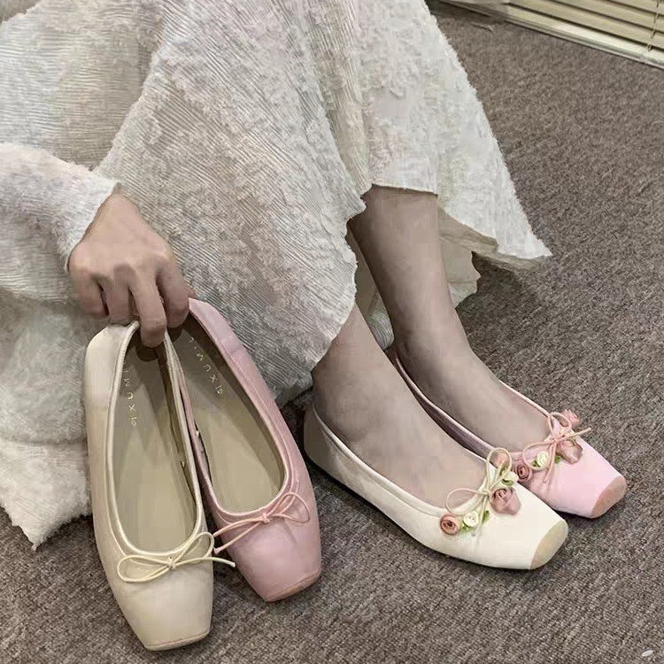 Women Flats Bow Marie Janes Sh - Embroidery Dress recension och pris