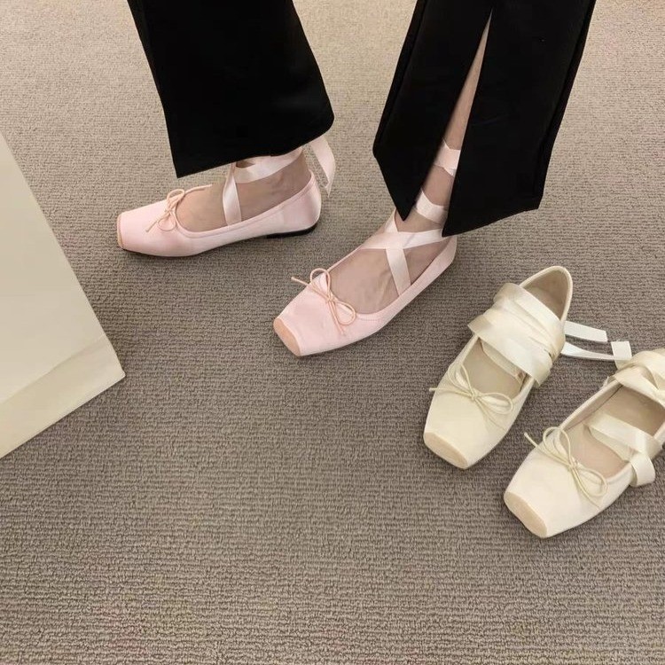 Women Flats Bow Marie Janes Sh - Embroidery Dress recension och pris