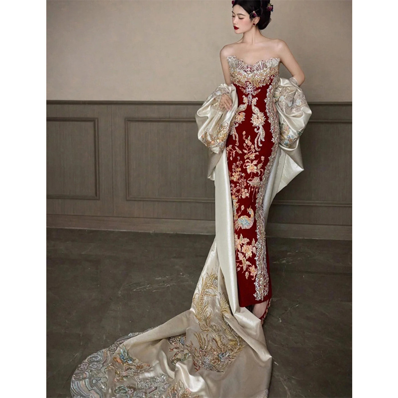 Xiuhe Clothing 2026 New Tube T - Embroidery In Indonesia recension och pris