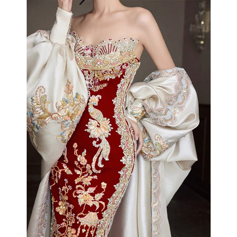 Xiuhe Clothing 2026 New Tube T - Embroidery In Indonesia recension och pris