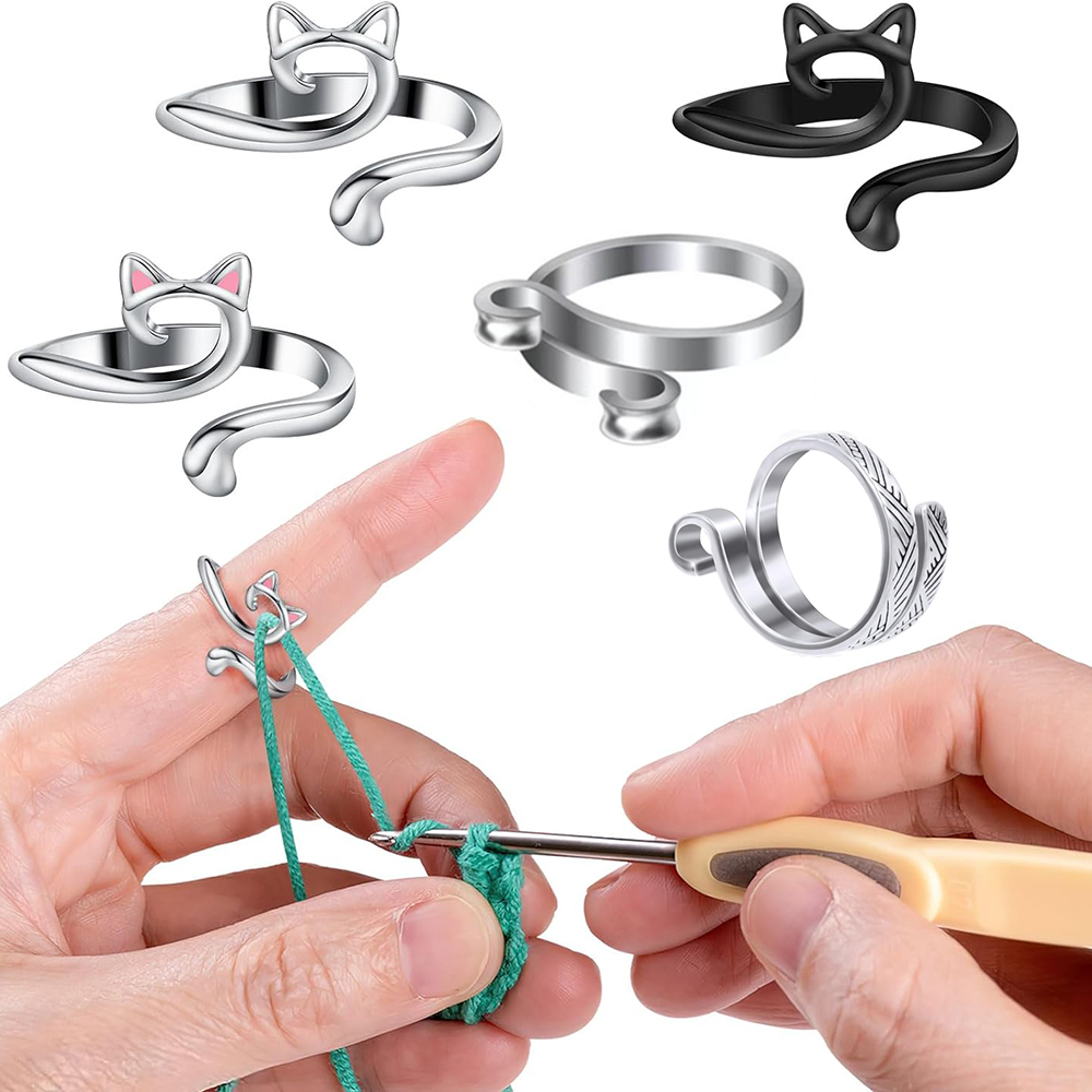 2pcs Adjustable Knitting Croch - Stitch Marker Ring recension och pris