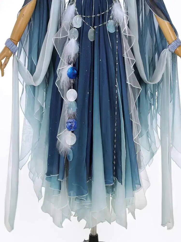 Exotic Blue Dress Heavy Embroi - Embroidery Dress recension och pris