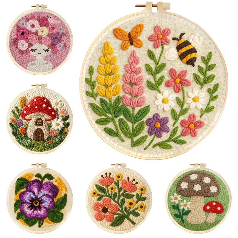 DIY Punch Needle Kits Mushroom - Embroidery Converter recension och pris