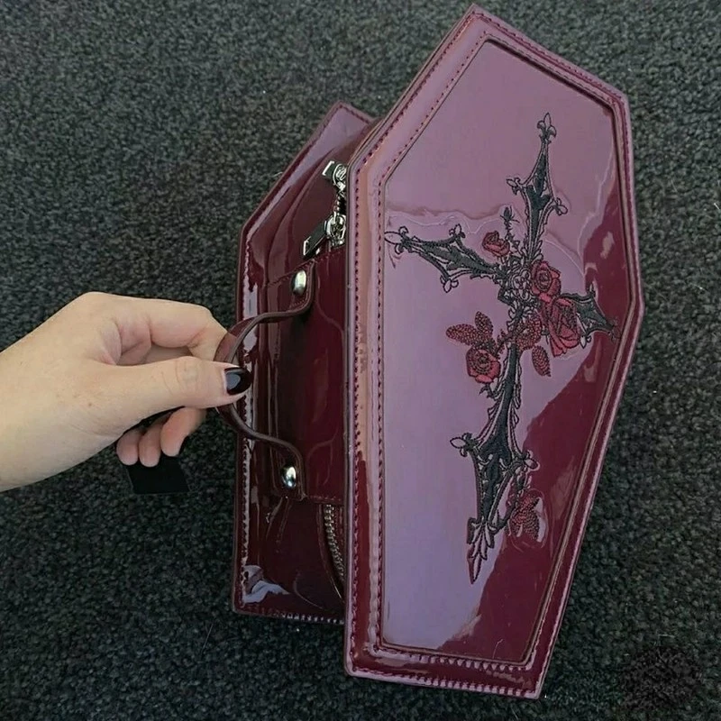 Harajuku Y2K Lolita Handbags C - Embroidery Gothic recension och pris