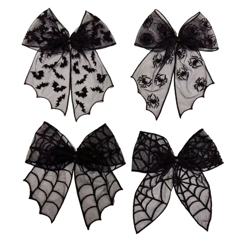Lace Tulle Veil Hair Clips Bat - Embroidery Gothic recension och pris