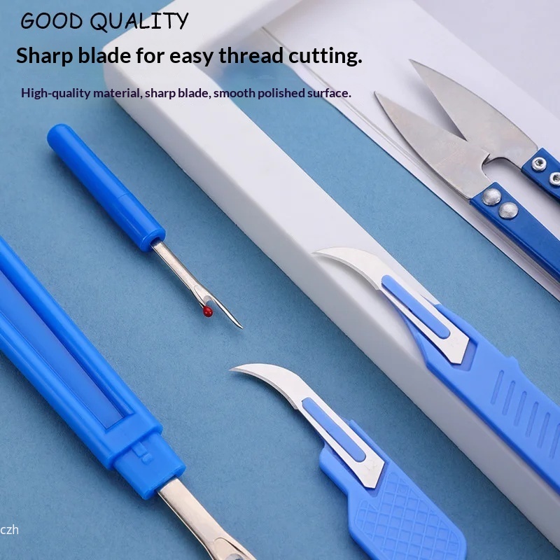 5Pcs Blue Sewing Ripper Kit wi - Embroidery Yarn recension och pris
