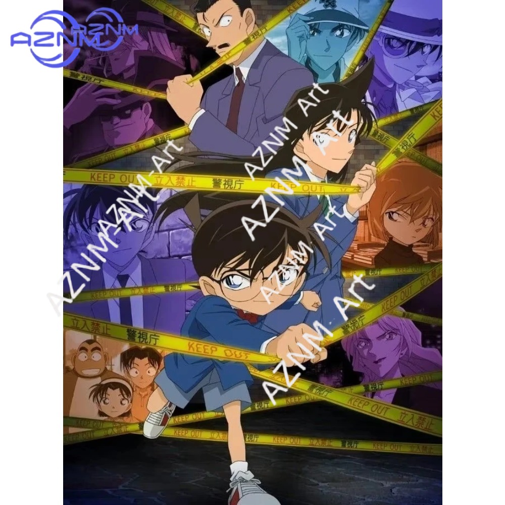 1pc Detective Conan Diamond Pa - Embroidery Painting recension och pris
