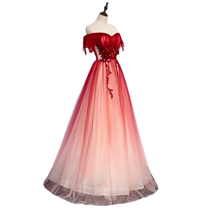 Strap Toast Dress for Bride 20 - Embroidery Gradient recension och pris