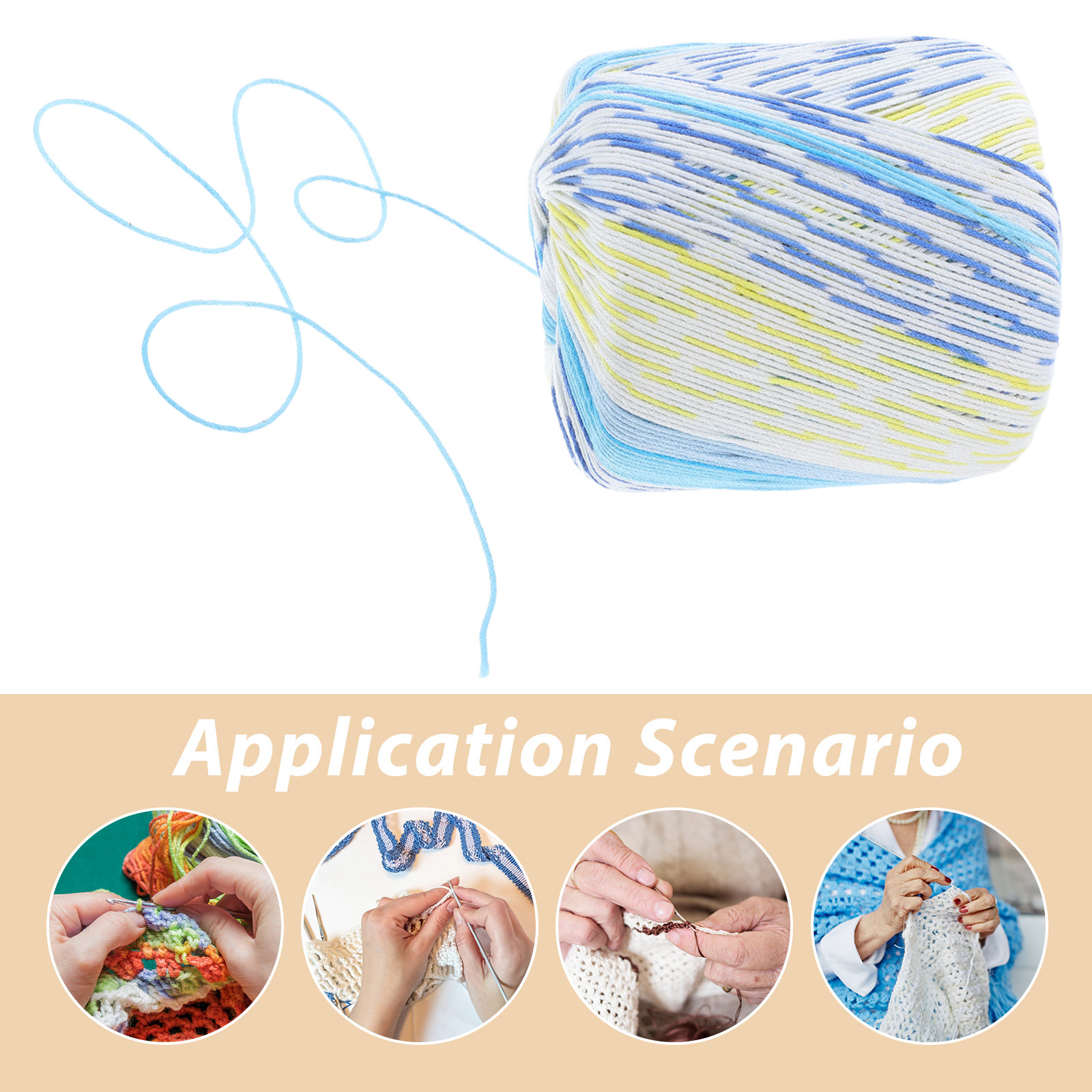 Soft Cotton Crochet Yarn 1 Rol - Embroidery Yarn recension och pris