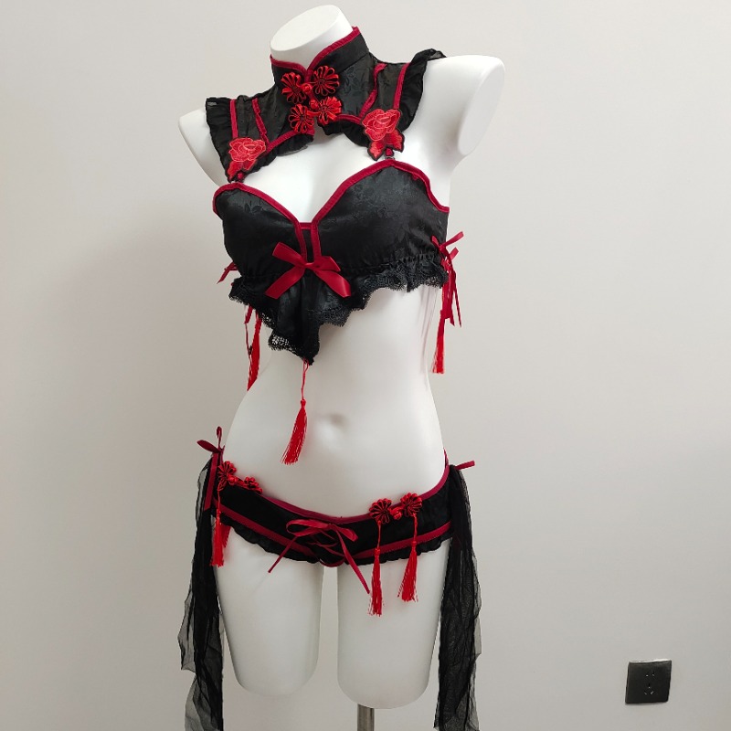 Gothic Vintage Cheongsam Linge - Embroidery Underwear recension och pris