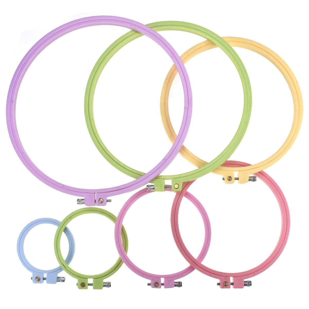 1/7pcs 7-25cm Plastic Embroide - Embroidery Hoop recension och pris