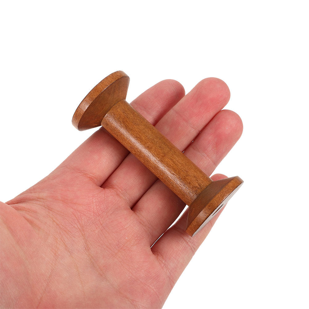 7Pcs Wooden Thread Spools Vint - Embroidery Yarn recension och pris