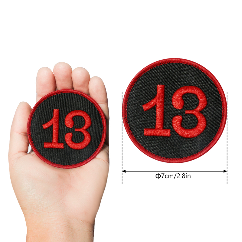 1PC Number 13 Hook And Loop Em - Embroidery Hat Machine recension och pris