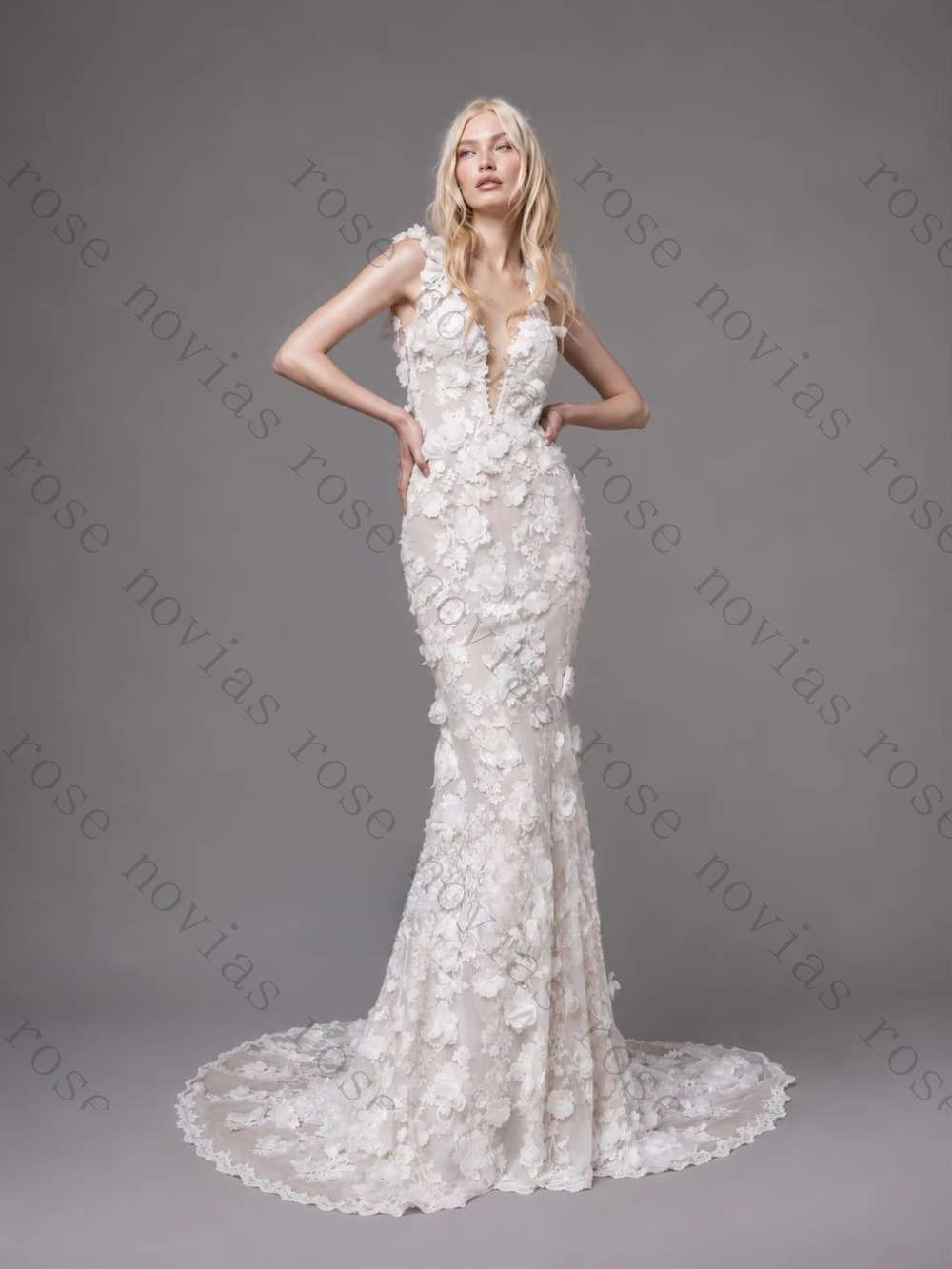 Customized 3D Flower Lace Back - Embroidery Online Designs recension och pris