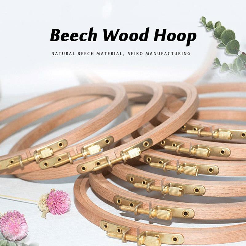 1pcs High Quality Beech Wood E - Embroidery Hoop recension och pris