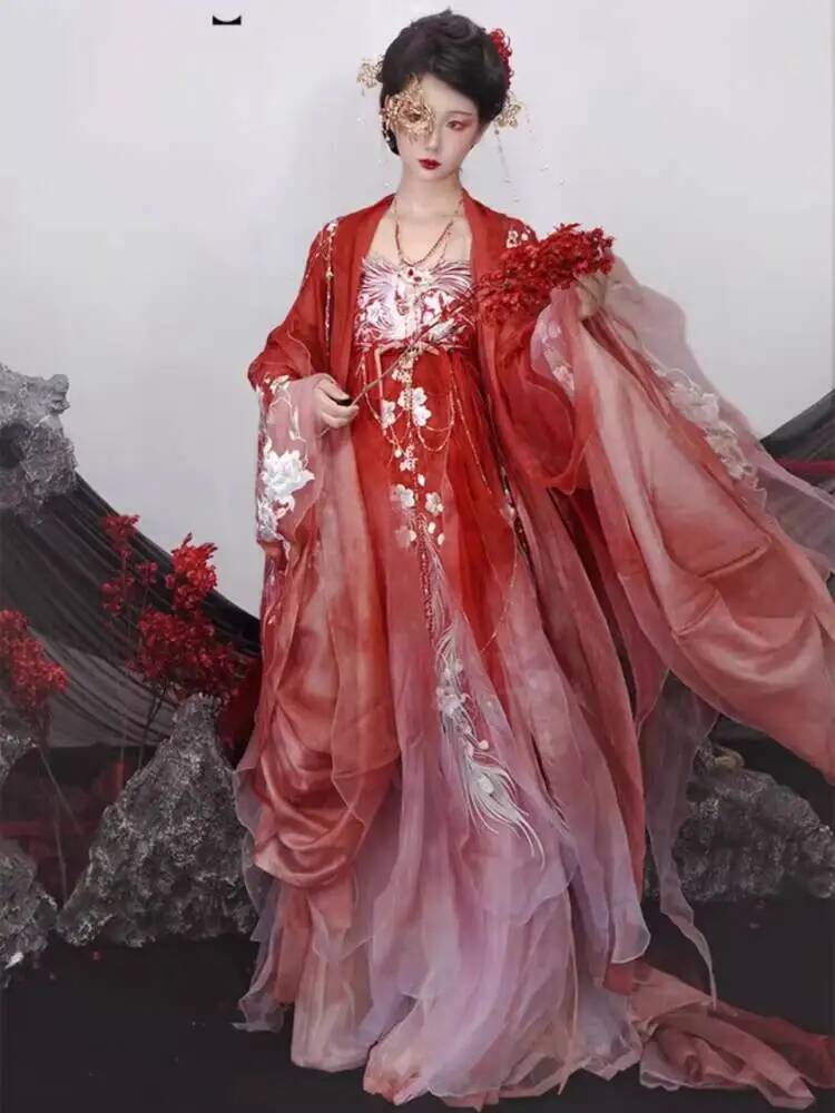 Women In Hanfu Heavy Embroider - Embroidery Dress recension och pris