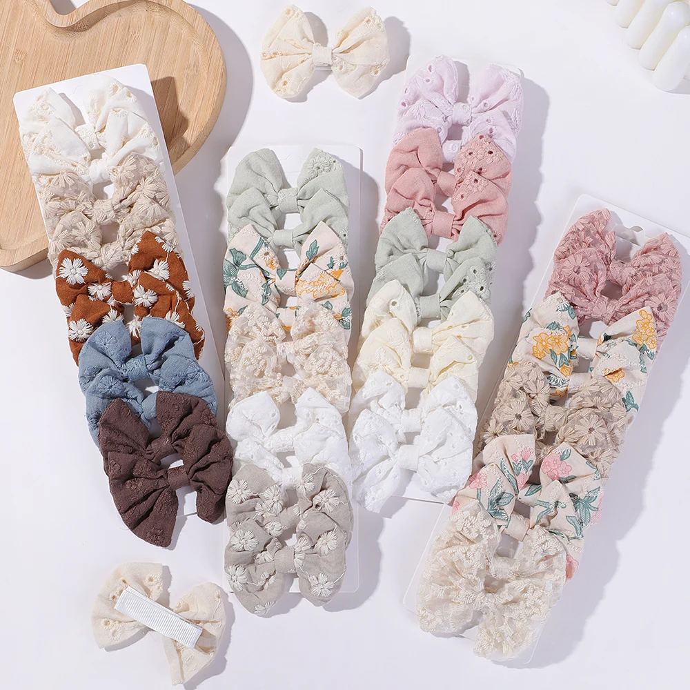 10Pcs/Set Fashion Bows Hairgri - Embroidery Love recension och pris