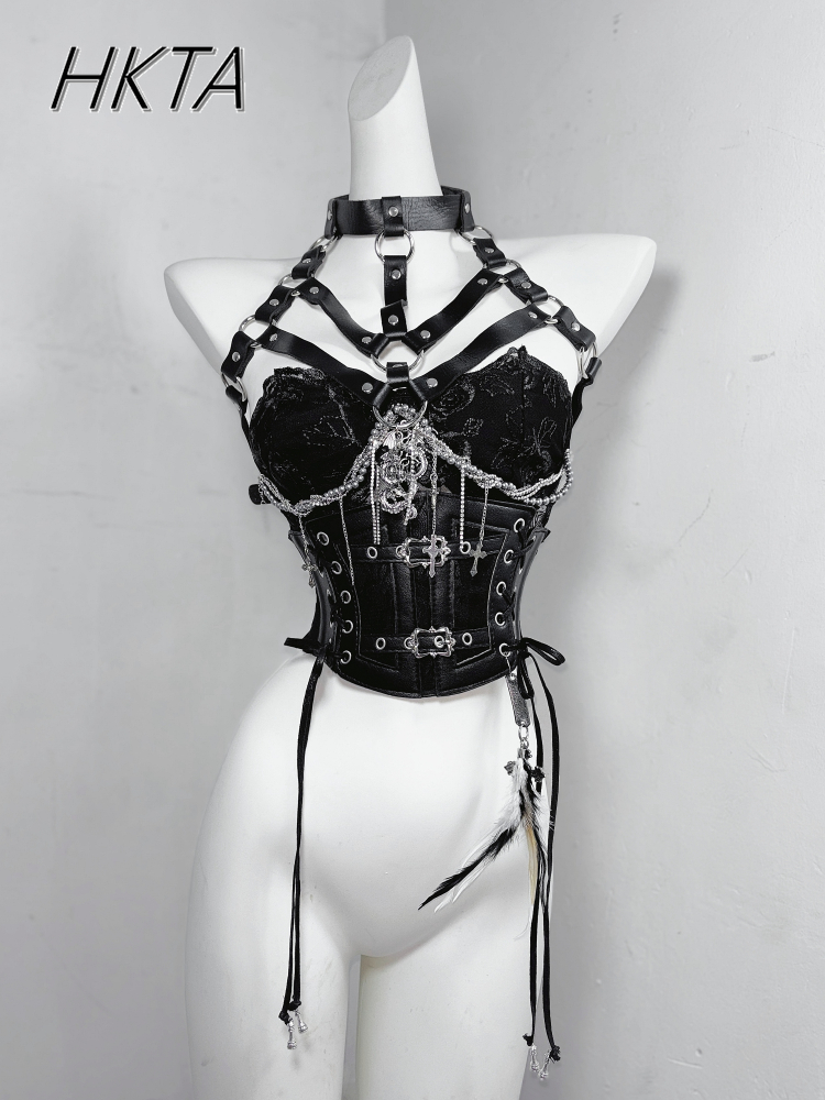 Dark Style Goth Metal Chain Wa - Embroidery Gothic recension och pris