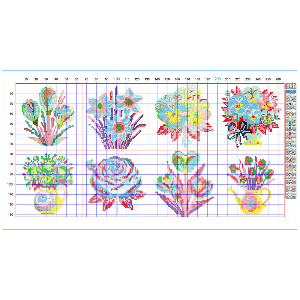 Evershine 8pcs Mini Flower Cro - Embroidery Meaning recension och pris