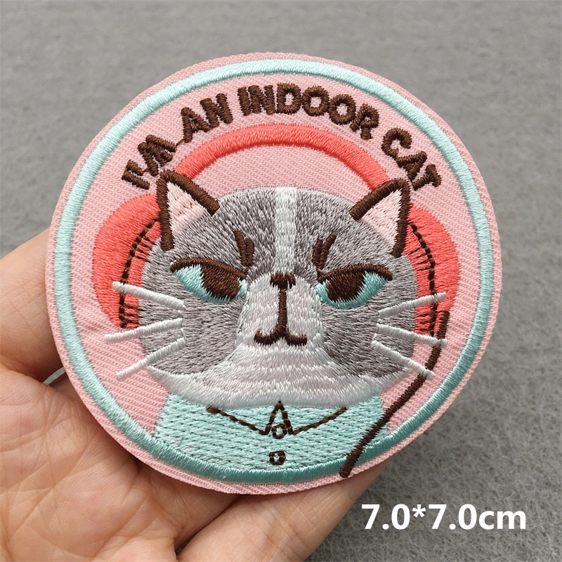 Cat Face Embroidered Patch Car - Embroidery Converse recension och pris