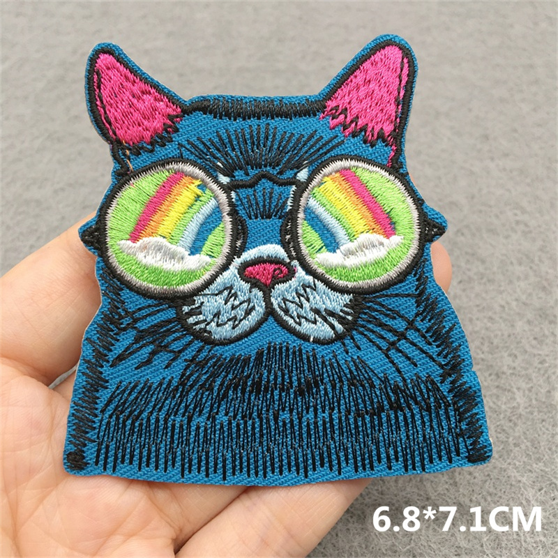 Cat Face Embroidered Patch Car - Embroidery Converse recension och pris
