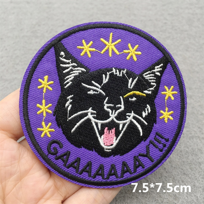 Cat Face Embroidered Patch Car - Embroidery Converse recension och pris
