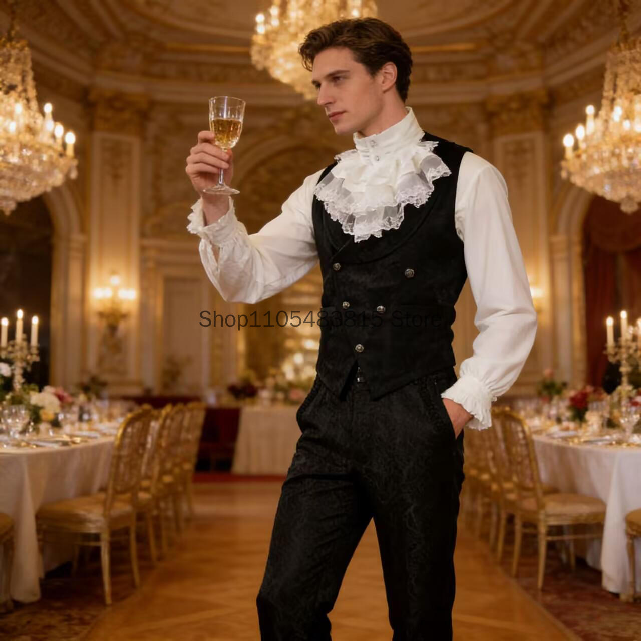 Medieval Men's Noble Vest Embr - Embroidery Dress recension och pris