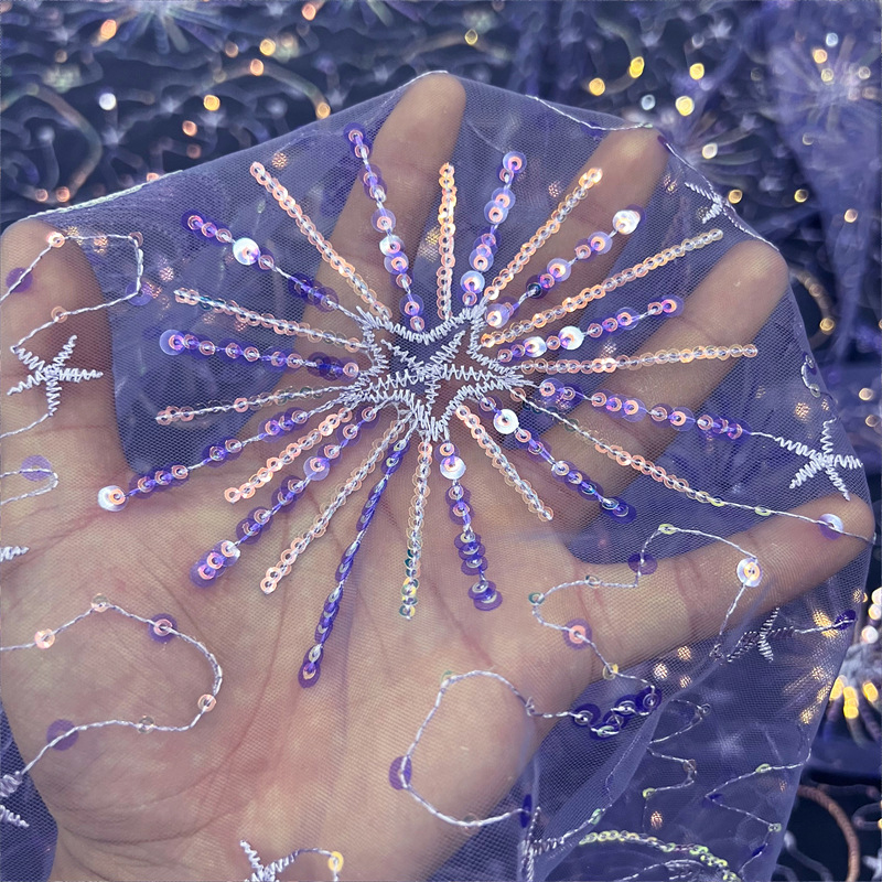 Colorful Star Moon Sequins Emb - Embroidery Gradient recension och pris