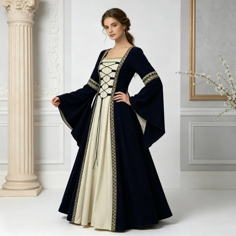 Vintage European Noble Costume - Embroidery Dress recension och pris