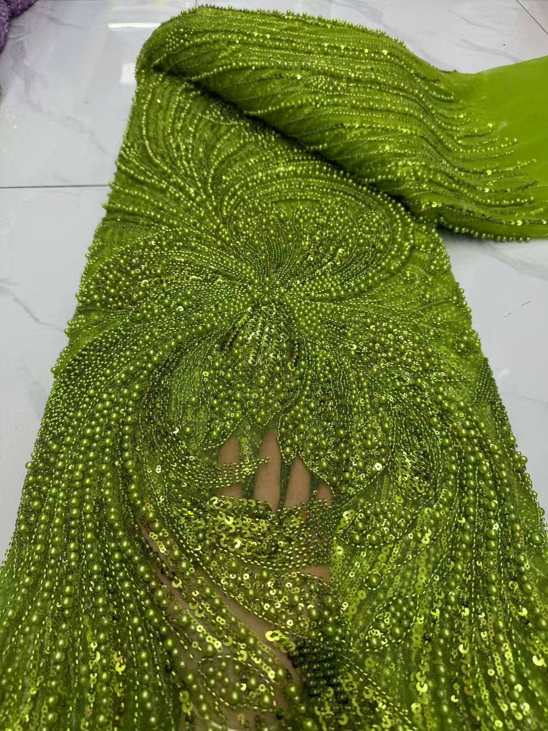 2026 African Sequins Beaded La - Embroidery Gradient recension och pris