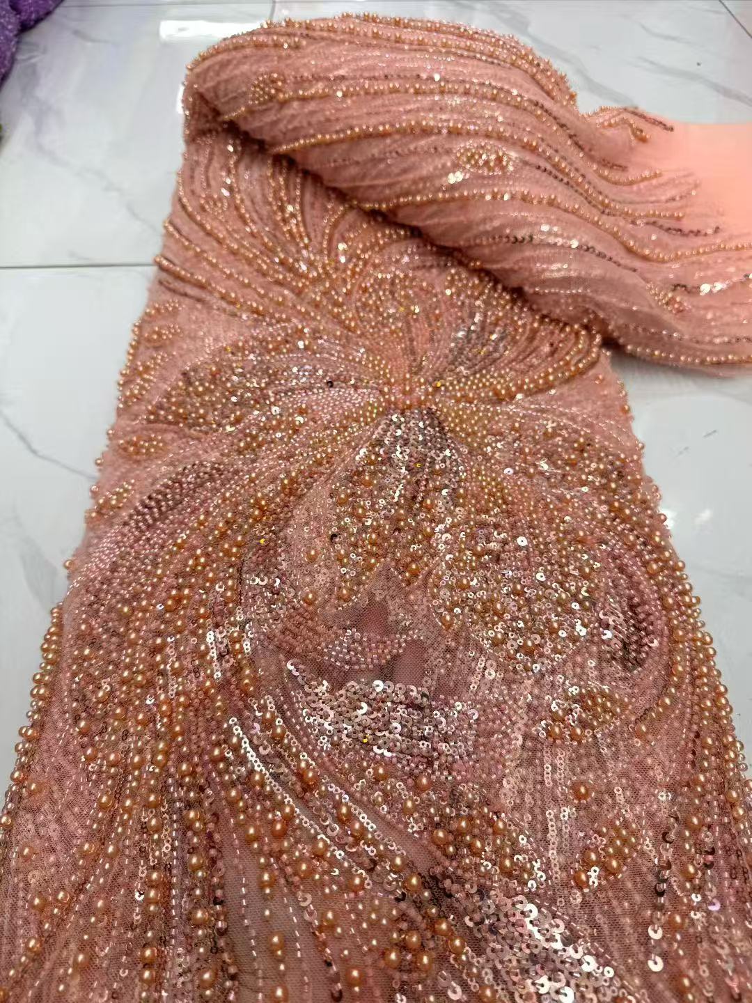 2026 African Sequins Beaded La - Embroidery Gradient recension och pris
