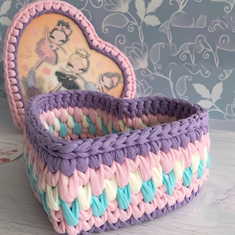 3pcs Heart-Shaped Crochet Bask - Embroidery Hoop recension och pris