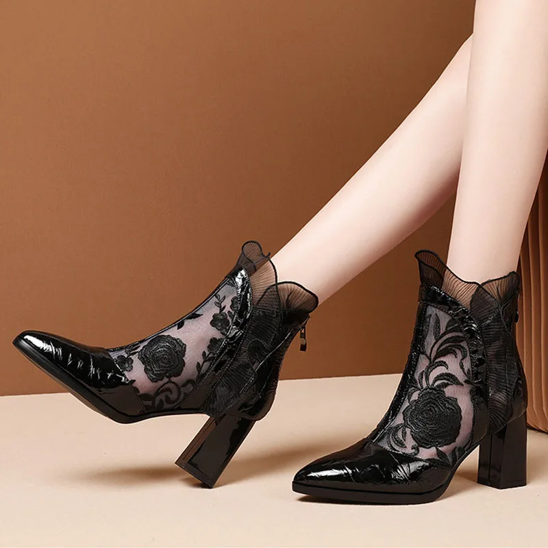 High Heels Women Sexy Embroide - Embroidery Dress recension och pris