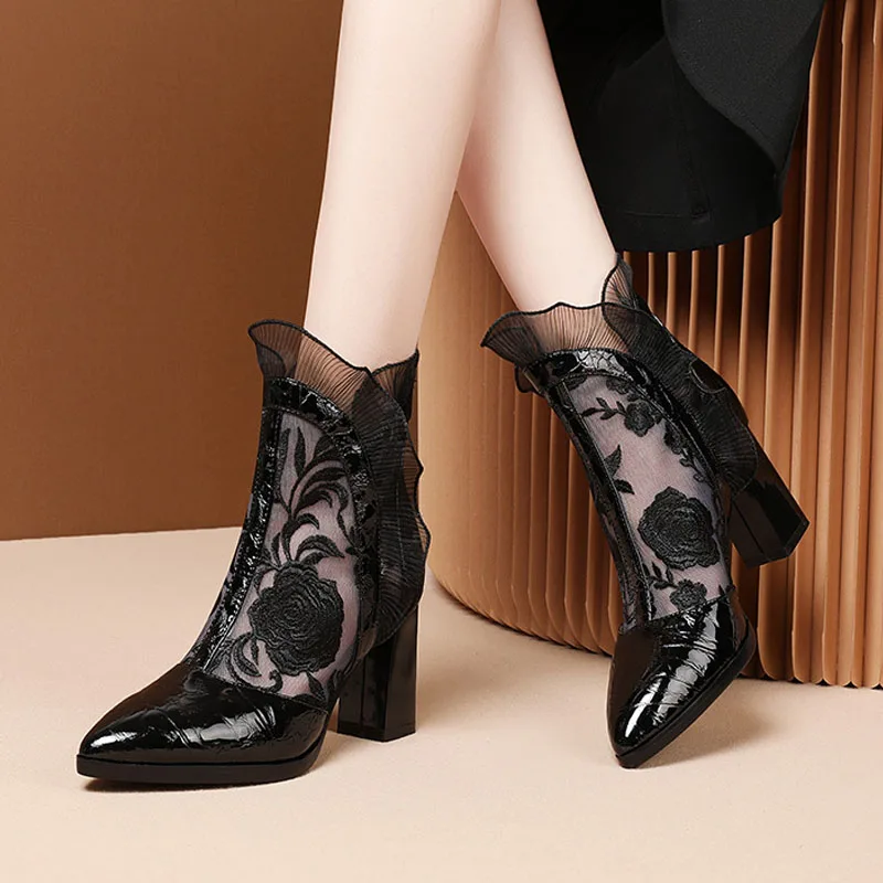 High Heels Women Sexy Embroide - Embroidery Dress recension och pris