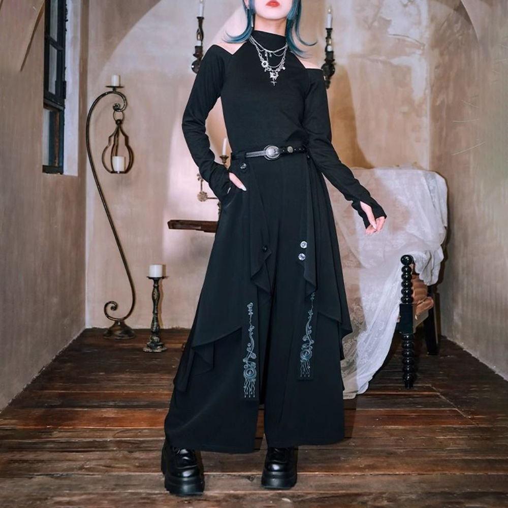 Dark Gothic Embroidered Ribbon - Embroidery Gothic recension och pris