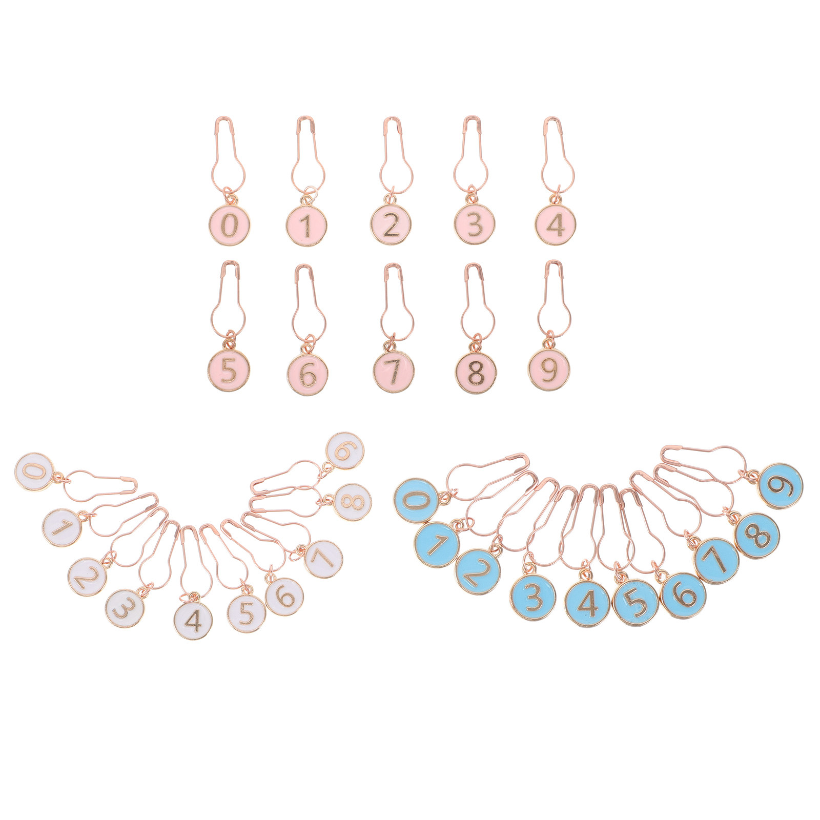 30 Pcs Knitting Stitch Markers - Stitch Marker Ring recension och pris