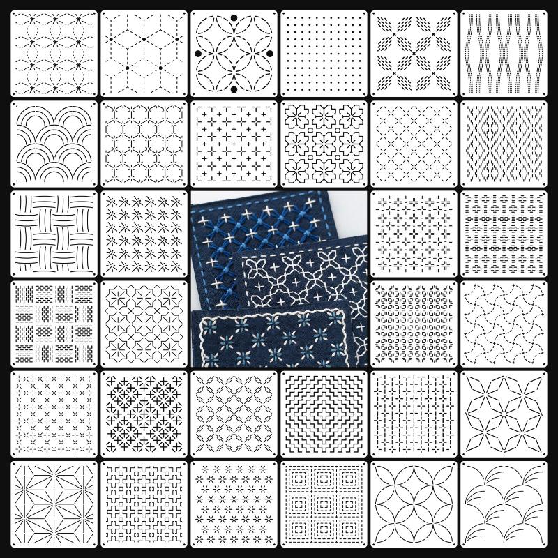 9/32Pcs Sashiko Embroidery Tem - Embroidery Tools recension och pris