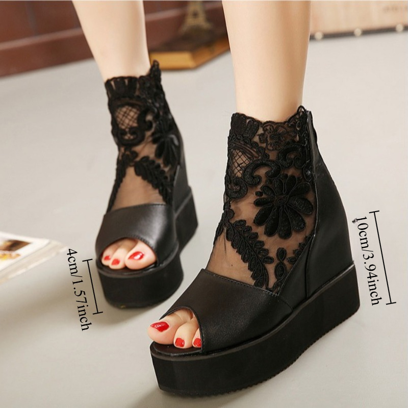 Super High Heels Lace Summer S - Embroidery Dress recension och pris
