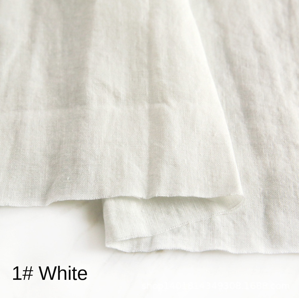 100% Pure Linen Natural Fibers - Linen Fabric Natural recension och pris