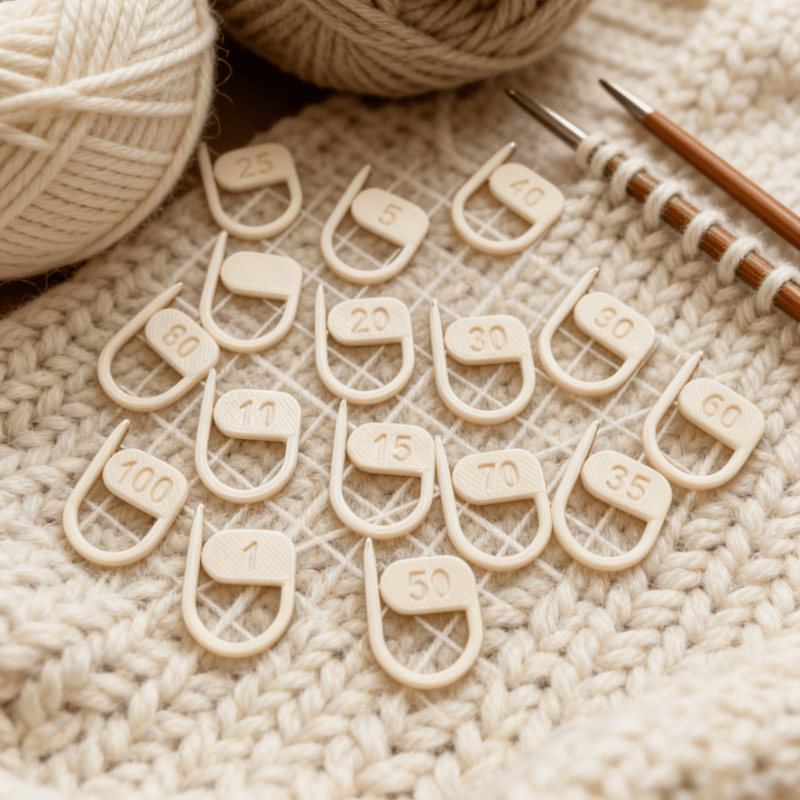 16PCS Digital Knitting Markers - Stitch Marker Ring recension och pris