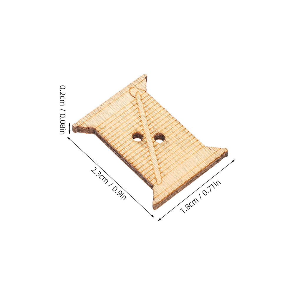 100Pcs Wooden Sewing Machine T - Embroidery Tools recension och pris