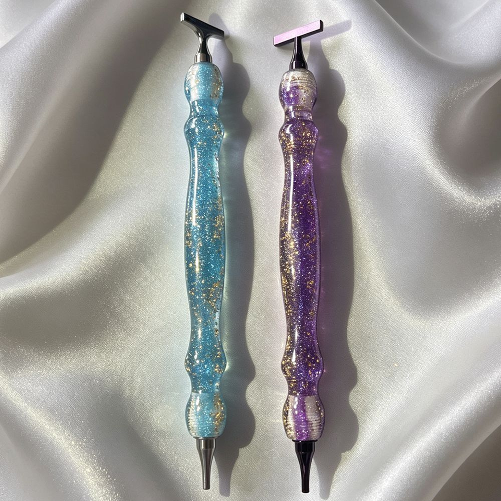New Shiny Blue/Purple Gold Foi - Embroidery Painting recension och pris