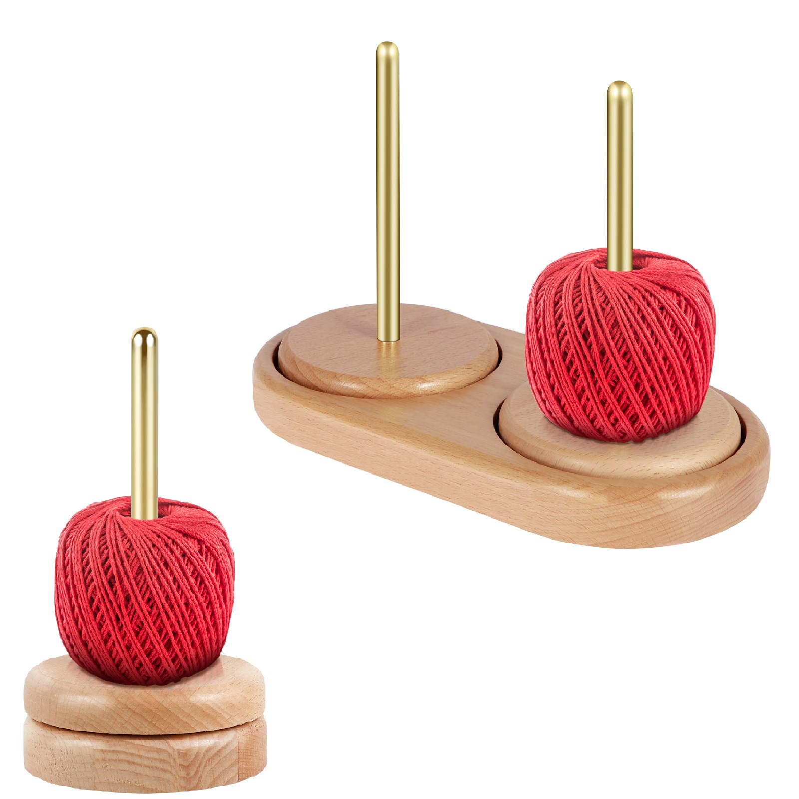 Yarn Ball Holder Rotatable Woo - Embroidery Yarn recension och pris