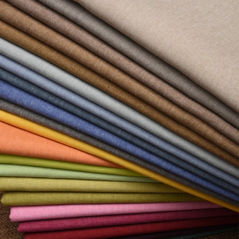 Thickened Cotton Linen Fabric  - Linen Fabric Natural recension och pris